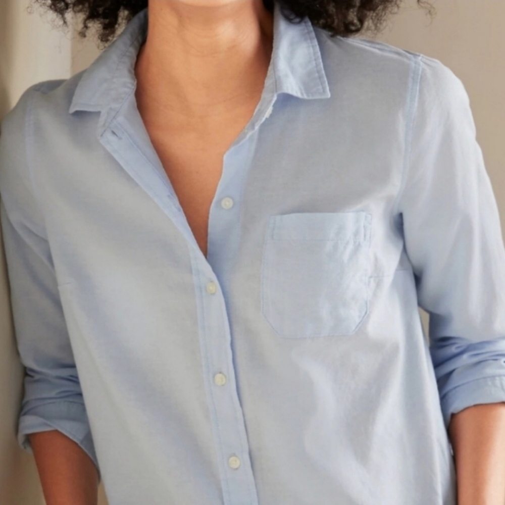 Old Navy Light Blue The Classic Shirt Button Down